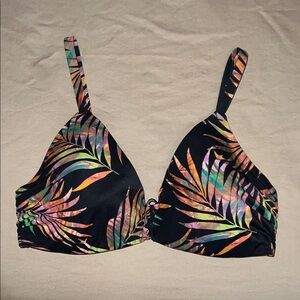 Shade & Shore Tropical Print Bra Bikini Top